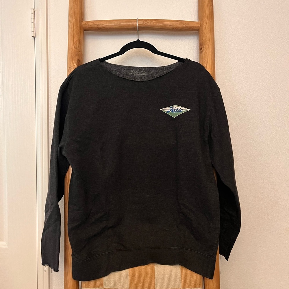 Hobie Gray off the shoulder neckline sweatshirt